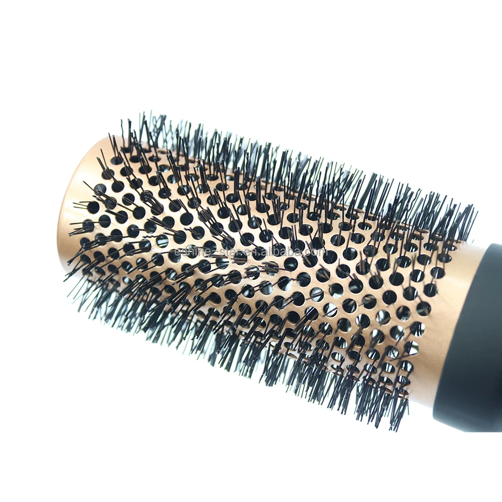 Manufacture Price Extra Long Ceramic Barrel Heat Resistant Nylon Bristle Round Hair Brushes for Long Hair