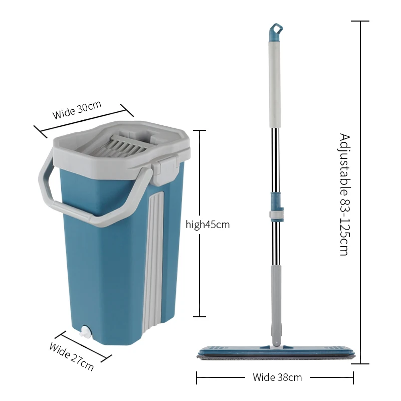 new microfiber wet and dry 360 wash flat mop bucket for floor cleaning magic mop