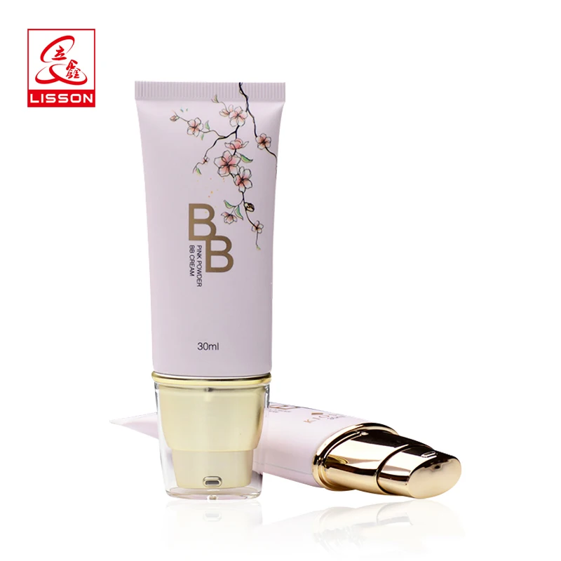 50ml empty Ultraviolet photochromic tube packaging for sunscreen cream