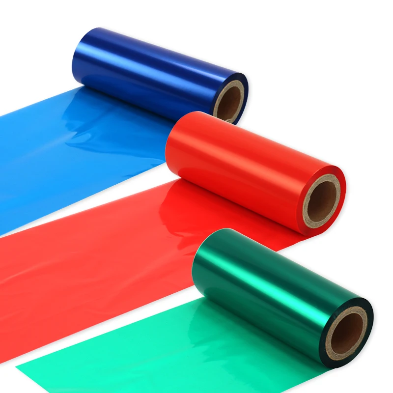 Custom Size High Quality Thermal Transfer Colored Barcode Ribbon Resin / Wax Ribbon