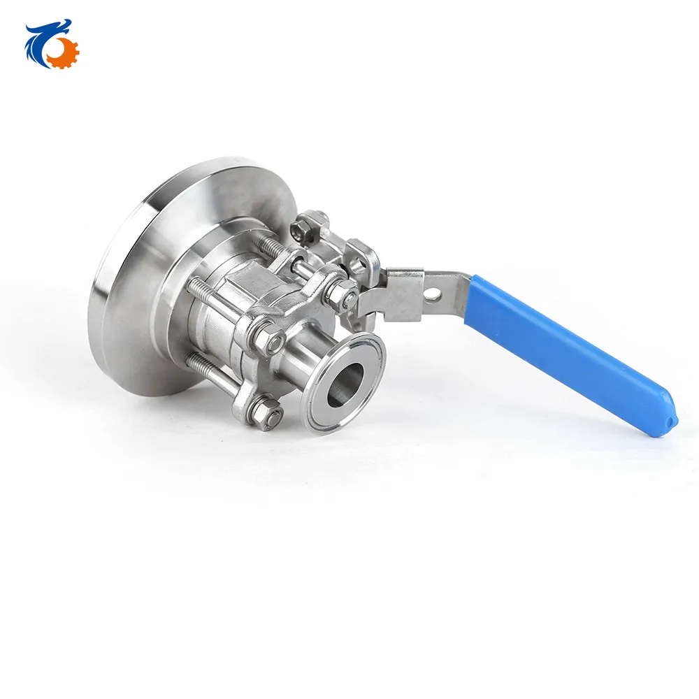 SMS standard stainless steel sanitary manual tank bottom ball
