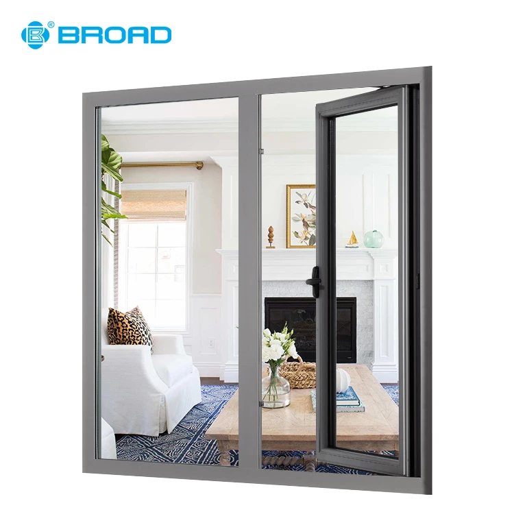 
casement window with double glazed outward open for home use 