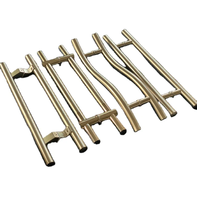 S Shape 304 Stainless Steel Slide Bathroom Shower Interior Pull Glass Door Handle