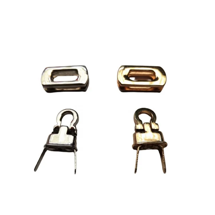 packing box lock knit lockstitch kirsite alloy lock golden plating gold hardware fitting clothing adjuvant thickening bag lock