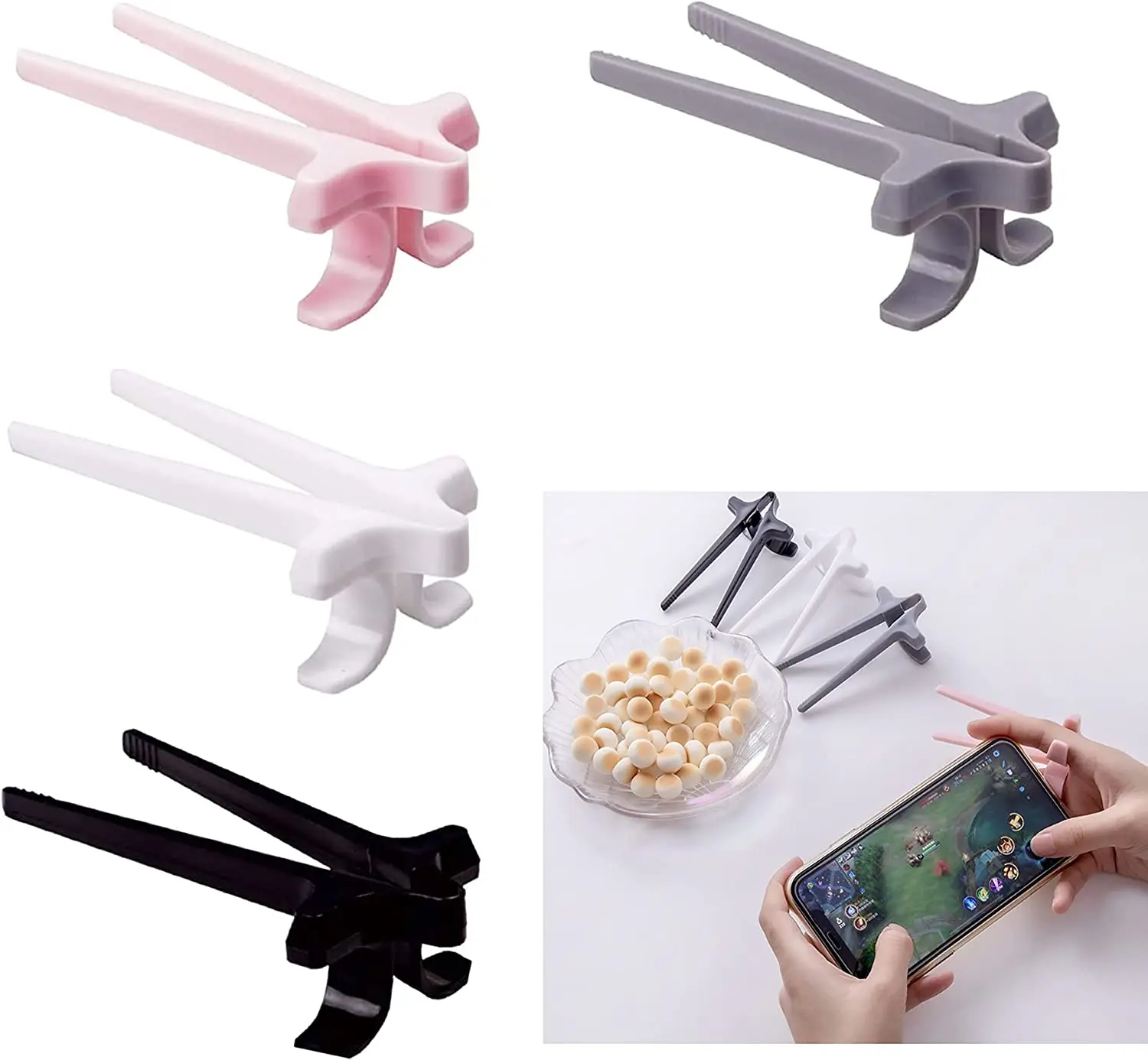 New coming Game Accessories Hand free Finger Chopsticks - Lazy finger Snack Chopsticks for Gamers