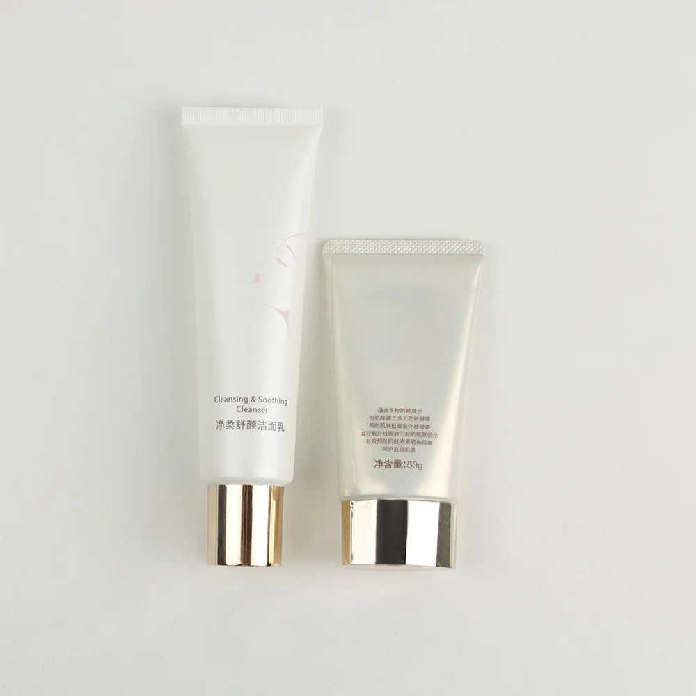 Cosmetic roller plastic portable small soft tube Cosmetic packaging tube for labeled sunscreen tube