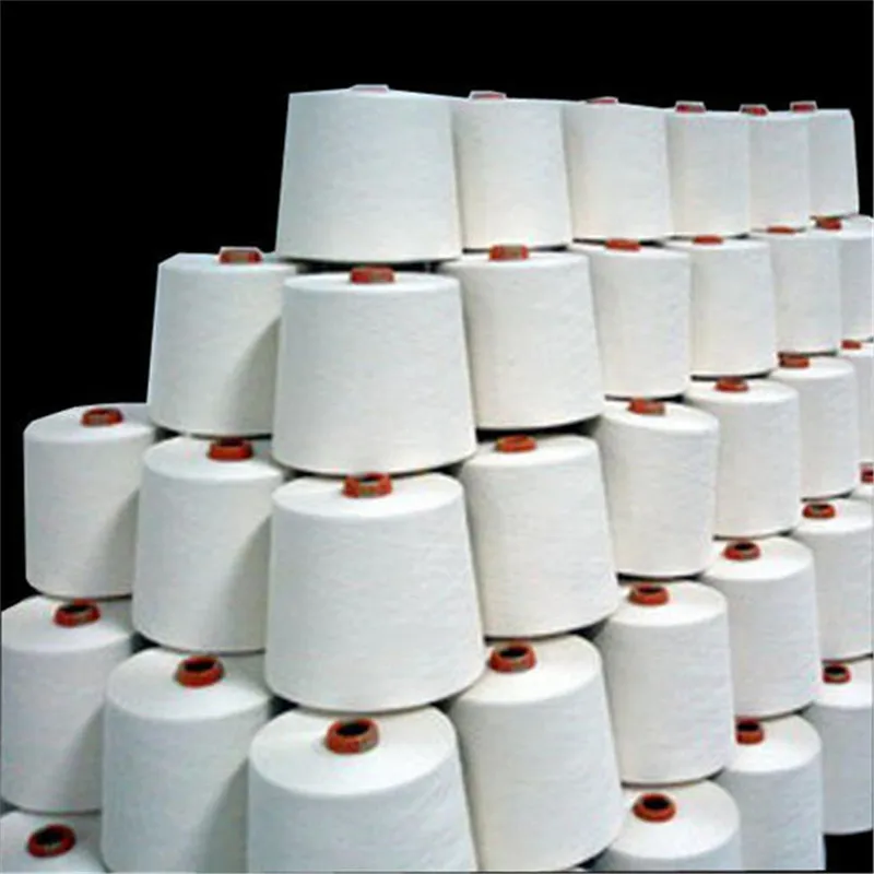 Good quality core spun yarn TC 80/20 65/35 CVC 50/50 Yarn Count 30s white polyester can be customized