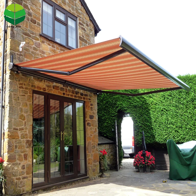 Fengxin 4x4 Restaurant Pergola Roof Waterproof Remote Control Awning Tent With Retractable