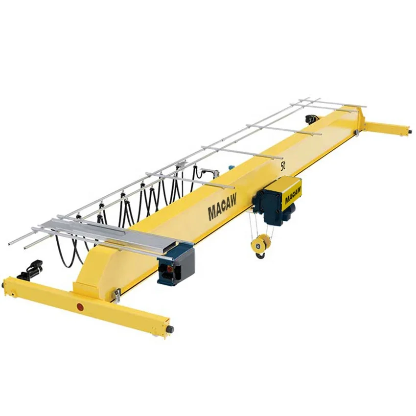 European Type Bridge Crane 10 ton OverHead Rail Tracks Top Running 6 Direction Motion Overhead Crane Remote Control