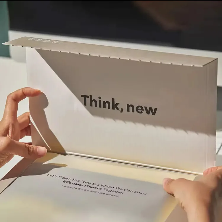 Hello zipper corrugated paper box