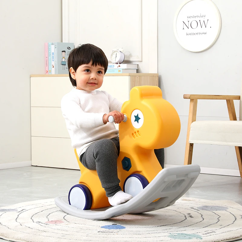 Animal Lovely Rocking Horse Children Sliding Outdoor Playground Spring Kids