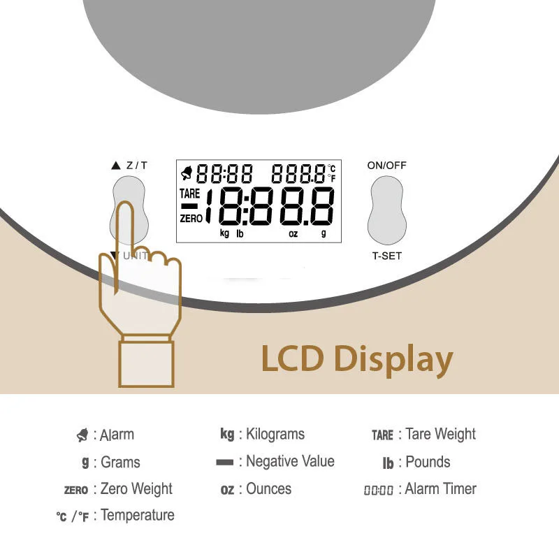 5kg/1g Stainless Steel with Bowl Digital Electronic Food Weighing Food Kitchen Scale