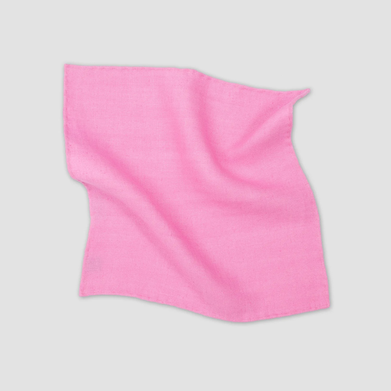 Exclusive Pink Linen Pocket Square - Italian Crafted Quality Fabric - Tailored to Your Dimensions