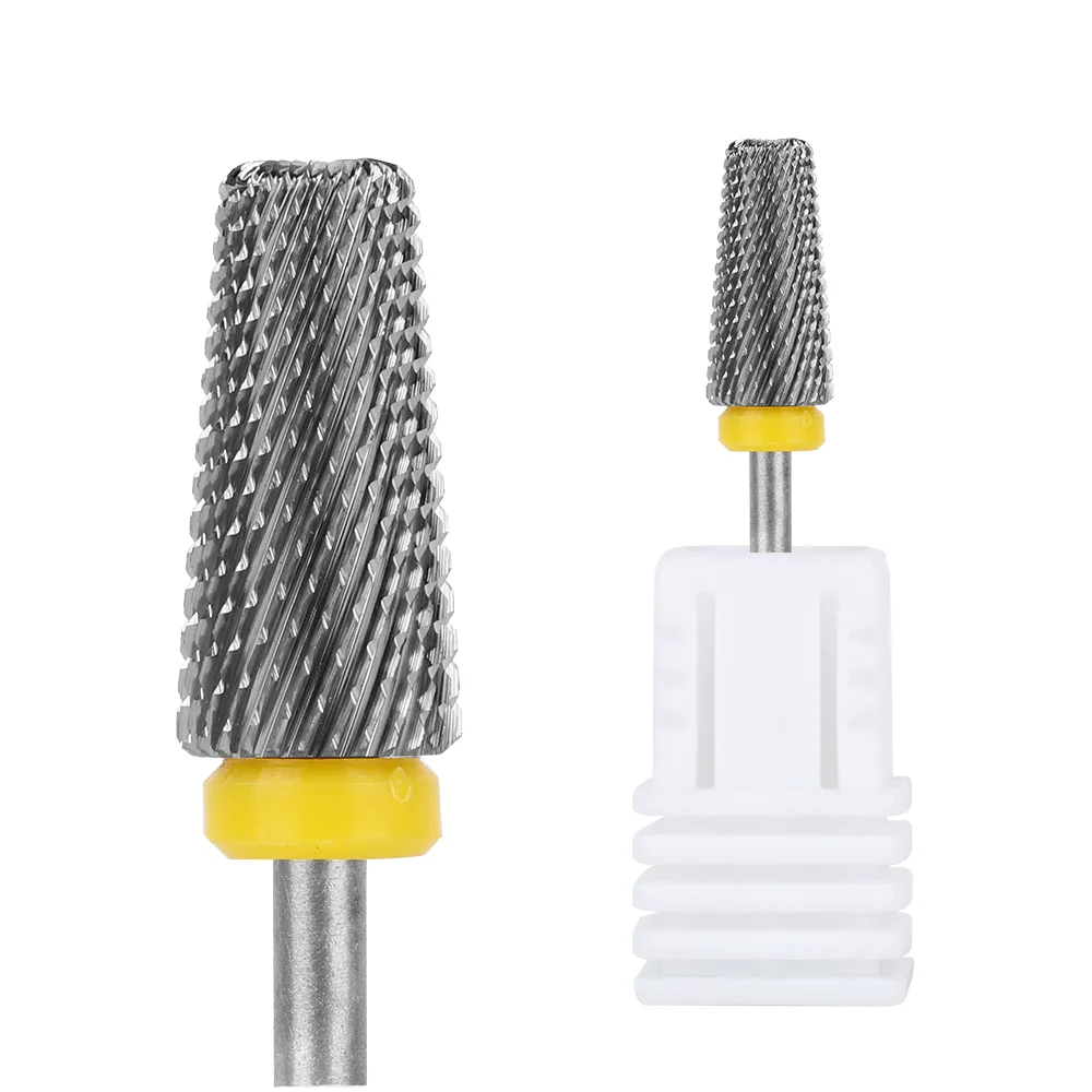 High Quality 5 in 1 Tungsten Nail Drill Bits Professional Manicure Pedicure File for Nails Polish