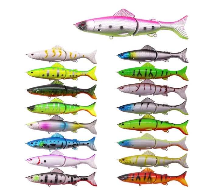 Великолепная оптовая продажа, 130 мм, 21 г, свимбейт, приманка 17 цветов, 3 сегмента, приманка для рыбной ловли, плавающие приманки