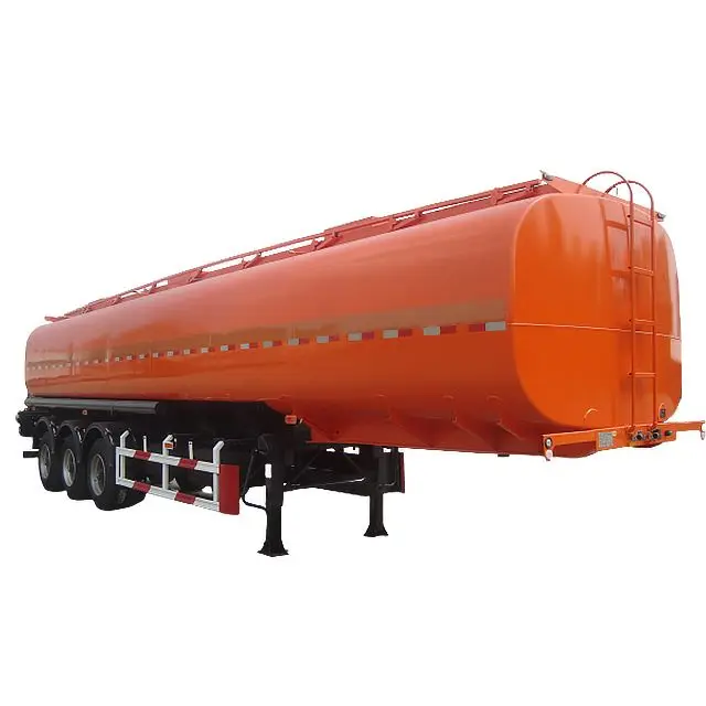 Vehicle Master carbon steel liquid diesel oil storage tanks transport drawbar tanker truck 45cbm fuel tank semi trailer