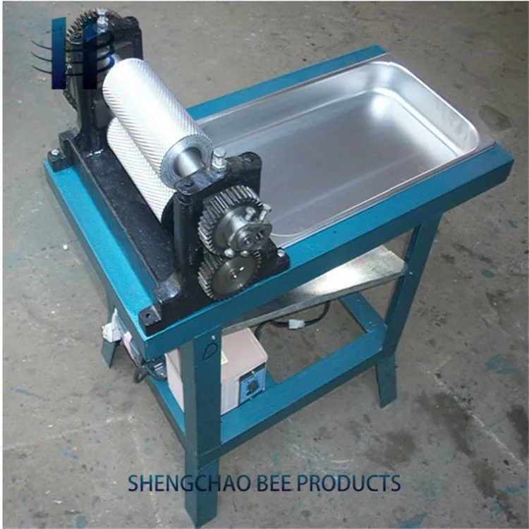 beeswax comb foundation roller mill machine bee wax foundation mill with aluminum alloy roller