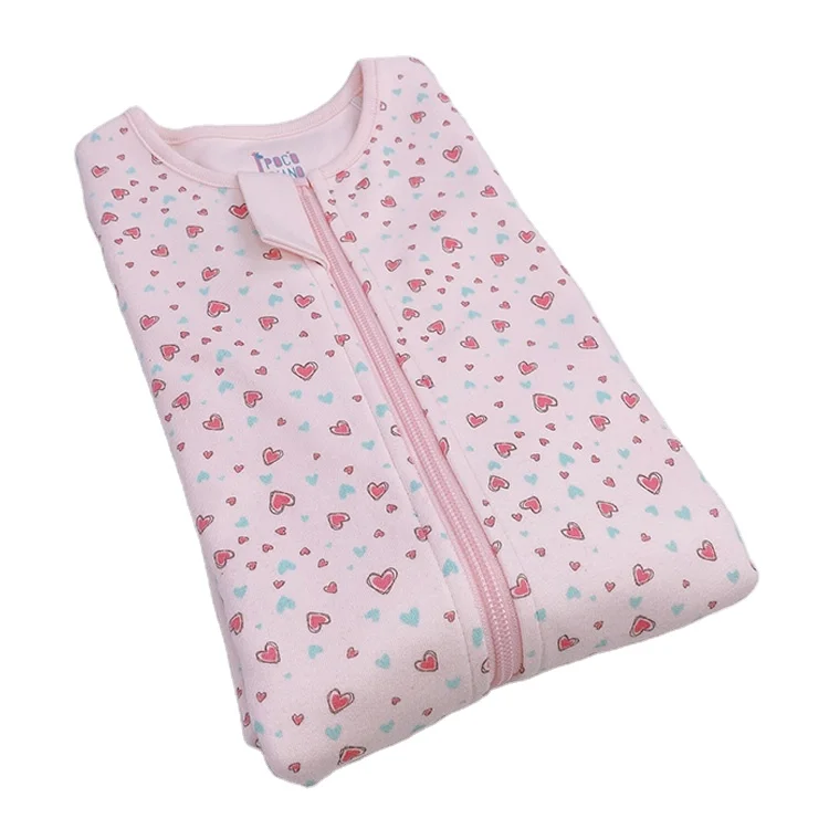 
Knitted Baby Sleeping Bag Kids Bunting Toddler Sleeping Sack Custom Children Sleeping Gear Double-sided Cotton 