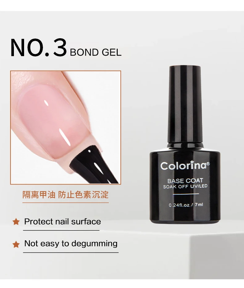 Salon Factory Custom Logo OEM Varnish Lacquer Manicure Transparent UV Gel Top Coat Base Matte Nail Polish