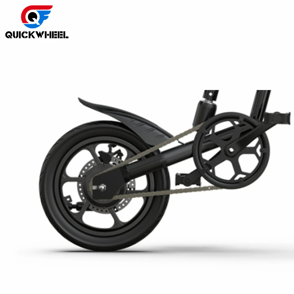 Eu Warehouse 14 Inch Electric Bike Foldable Small Folding Fat Tire Dual Electric Bicycle In Low Price