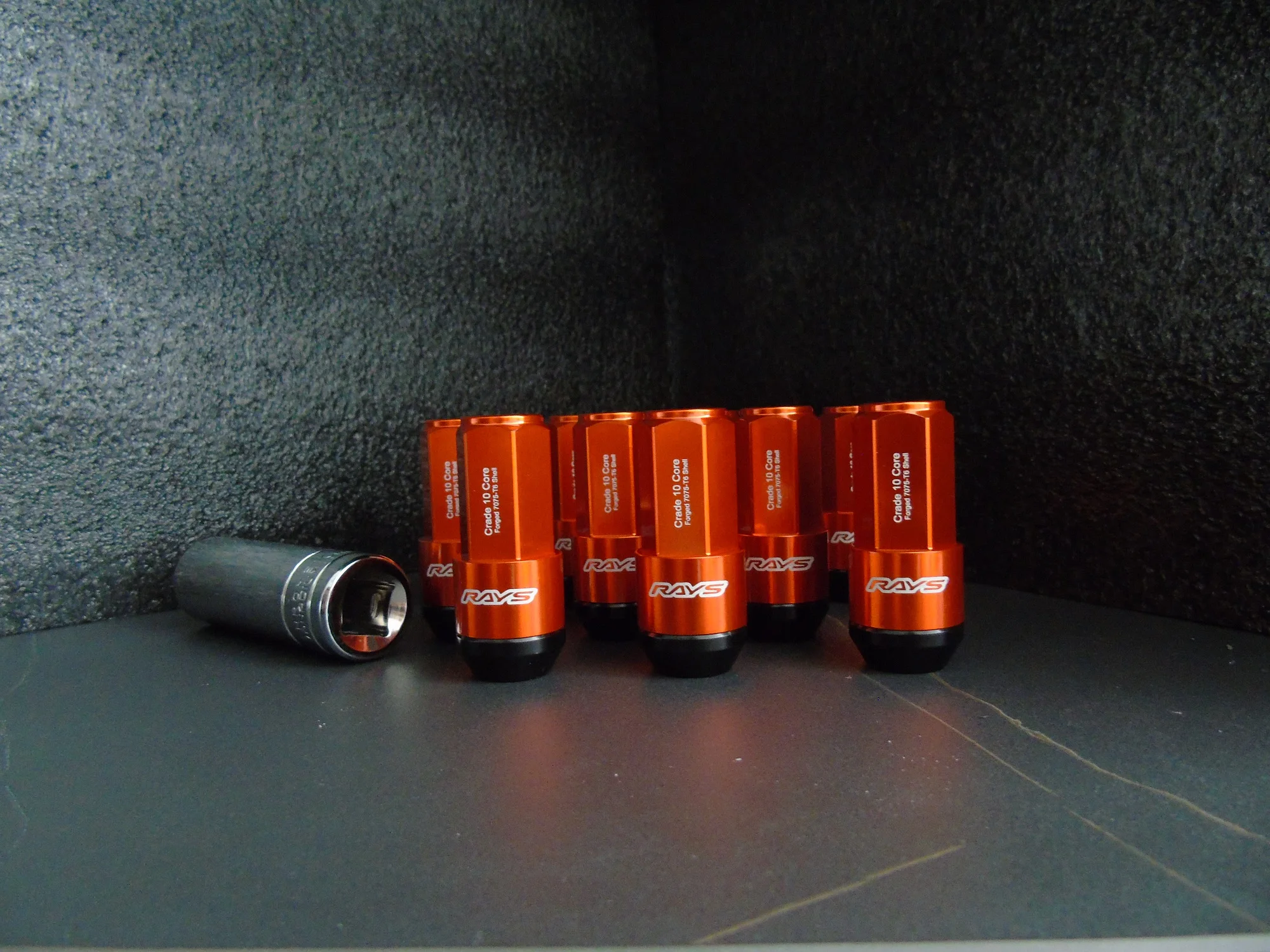 19HEX Rays Two-In-One Side Lock Nut Wheel Nut Lug Nut Length 58mm M12x1.5 M12x1.25 M14*1.5 With Alloy Aluminum+Iron