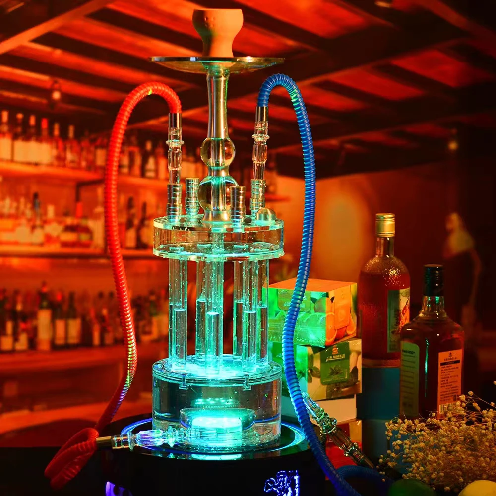 Hot Selling Colorful Hookah Accessories Laser LED Light Sheesha Set for Shisha Bar Smoking