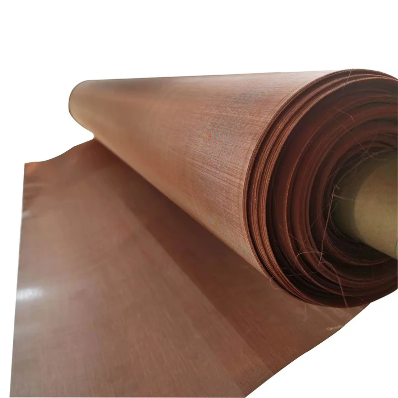 Ultra Fine Phosphor Bronze Pure Copper Wire Cloth Faraday Cage EMF RF Shielding material micro copper wire mesh