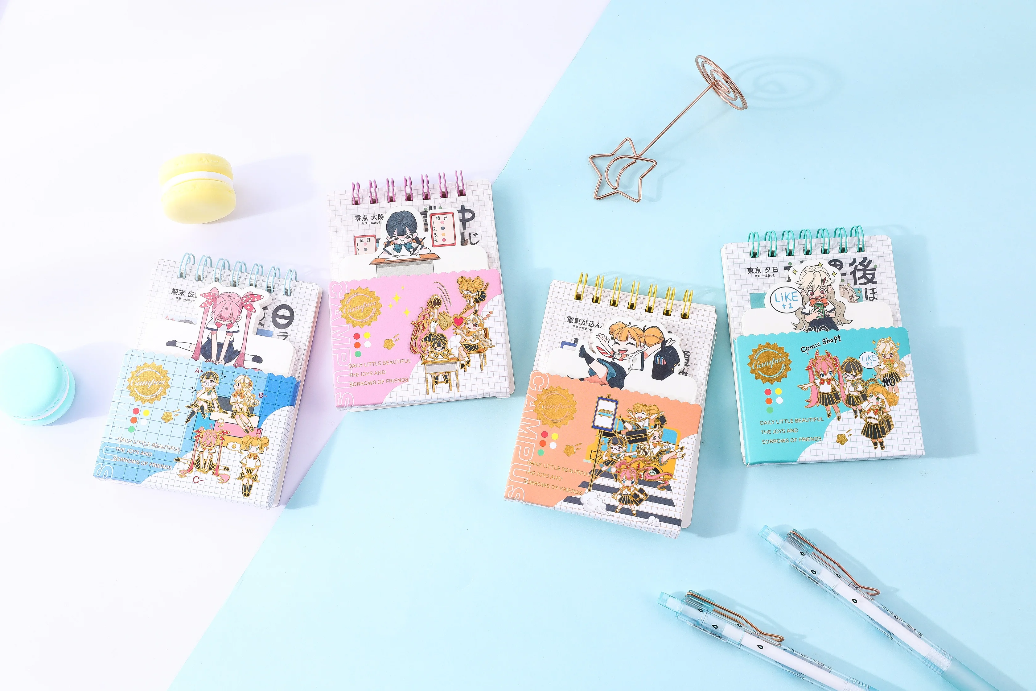 wholesale A7 hardcover paper journal spiral student notebook notepad school stationery