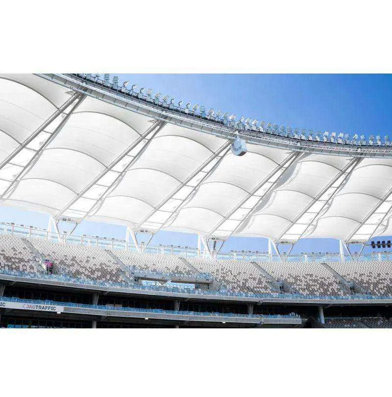 Customized Pvdf/Ptfe/Etfe membrane structure building sunshade mesh layout sports hall  stadium