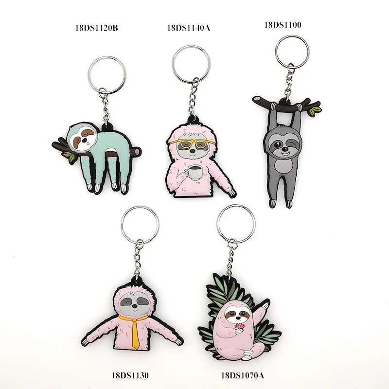 Wholesale Girls decorated car keys Handbag accessories Keyring Cute cartoon keychains for kids gift keychains