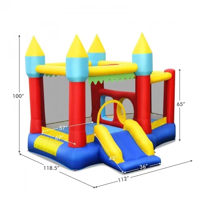 High Quality Inflatable Bouncer Bounce House Jumping Castle Park For Party Inflatable Slide Park Castle For Kids