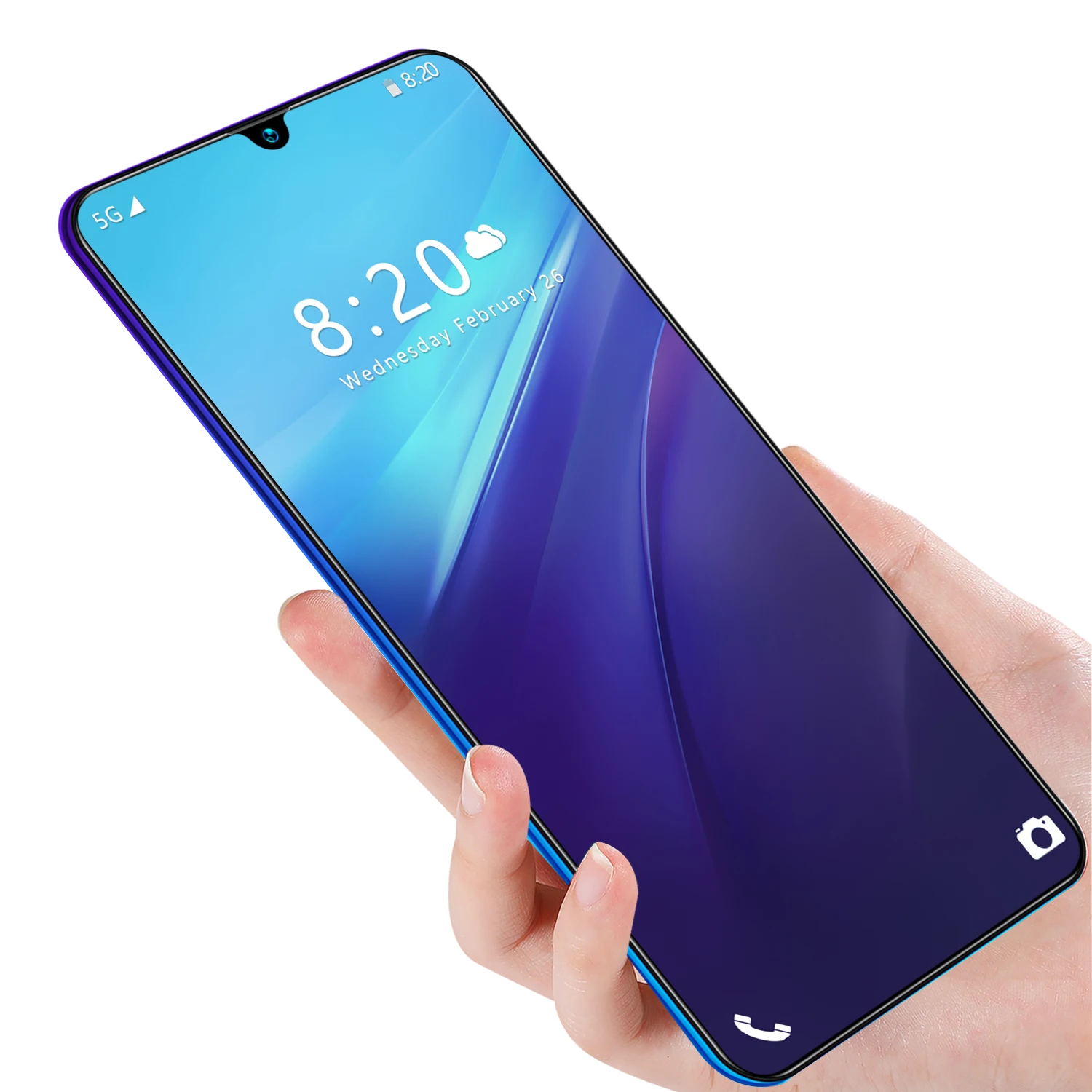 New M21  Super Big Screen 6800 MAH 4G Android unlocked Smart Phone7.5 Inch 8GB+256GB Free Delivery Big Battery Mobile phone