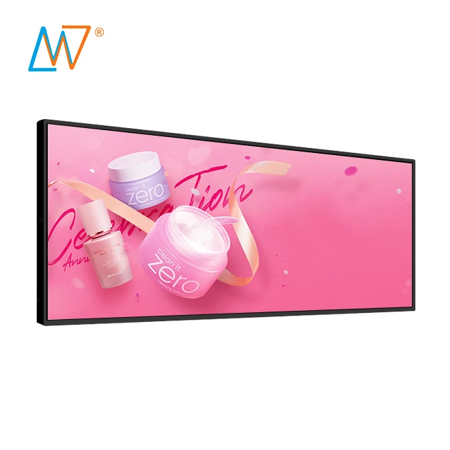 61 Inch Android Wifi Stretch Bar Type Tft Lcd Panel Digital Signage Monitor Display Screen