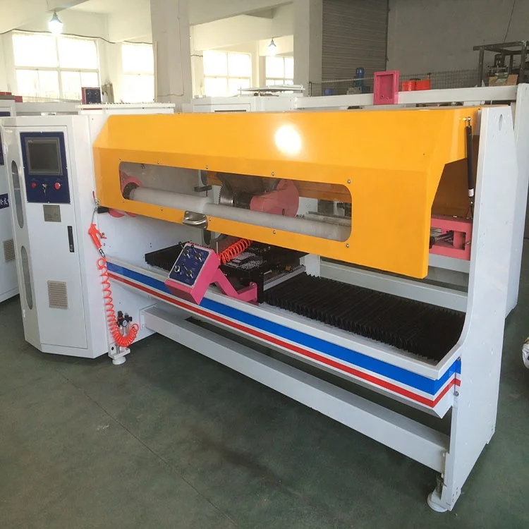 Automatic window film roll adhesive protective tape log roll cutting machine