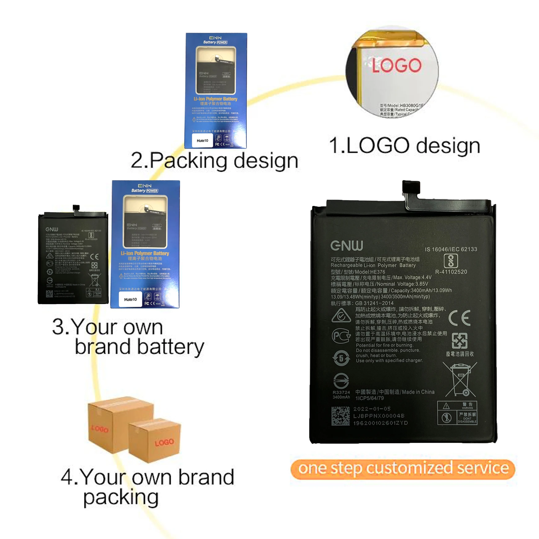 Оптовая продажа индивидуальная сборка телефона литий-ионный аккумулятор BM46 4050 мАч для Xiaomi Redmi Note 3 и pro