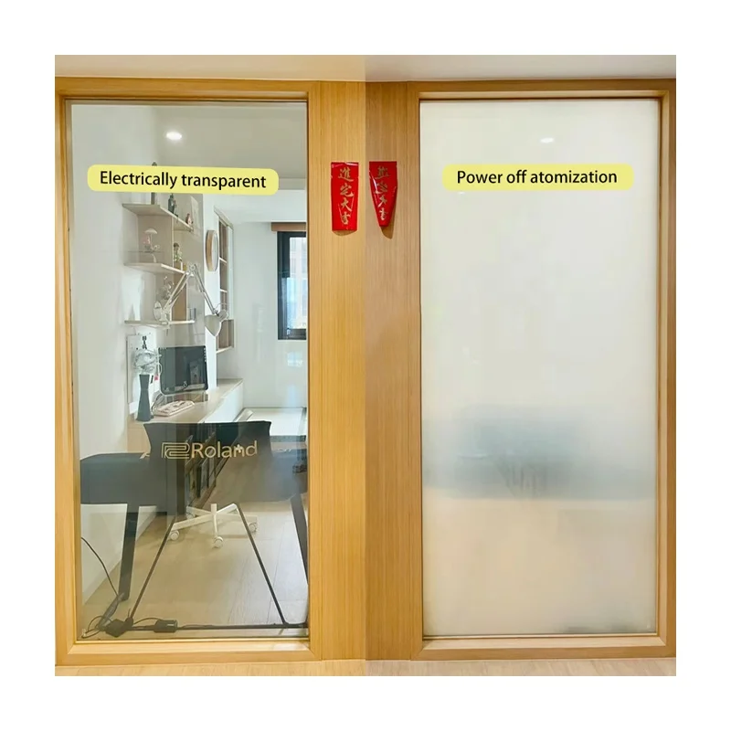 PDLC Smart Glass Smart Home Decorations Bathroom Hotel Living Room Hospital Gym Bedroom Workshop Supermarket Use Smart Glass