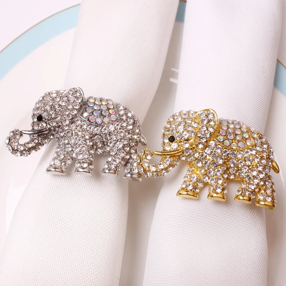 Christmas Snowflake And Deer Holder Napkin Rings  For Wedding Banquet