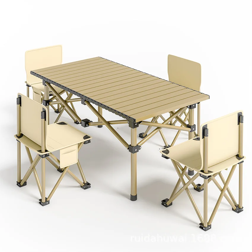 Customize Outdoor Camping Table Set Foldable Traveling Picnic accessories Lightweight Table and Chair Set