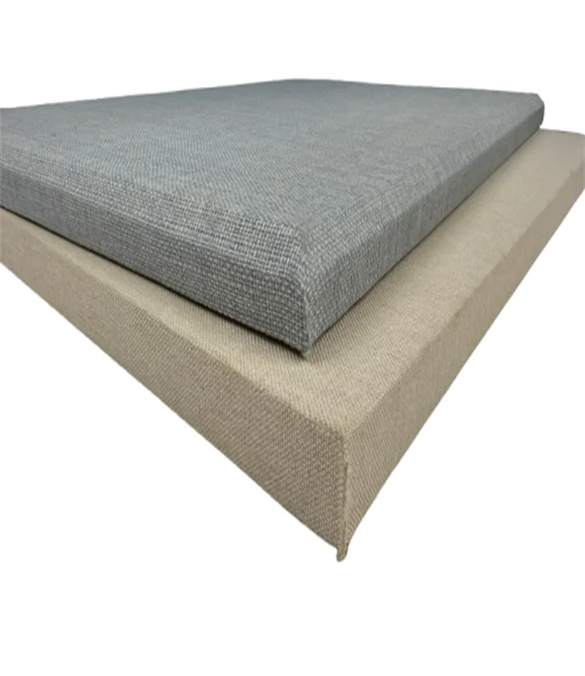 Fabric acoustic panel glass wool high density acoustic panel for indoor soundproof