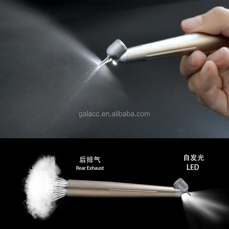 Dental Equipment Electric Turbine Dentist Airotor Portable High Speed Surgical Handpiece 45 Degrees Minihead 2 Or 4 Hole