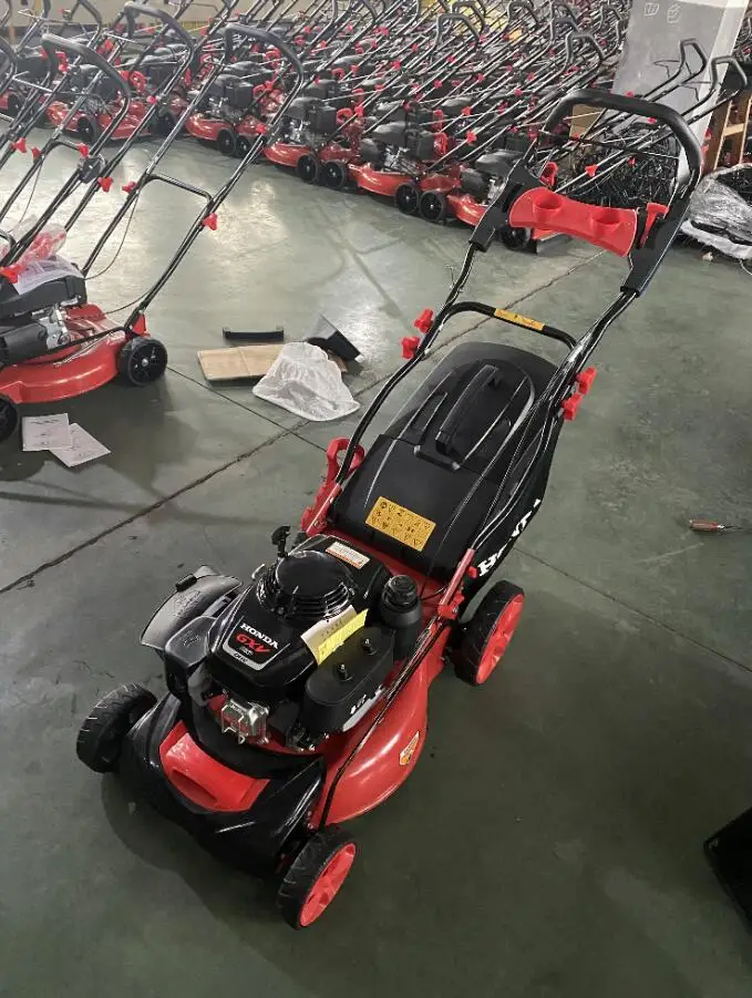 drum  gasoline four-stroke lawn mower gasoline lawn mower weeder hand push self-propelled orchard lawn mower