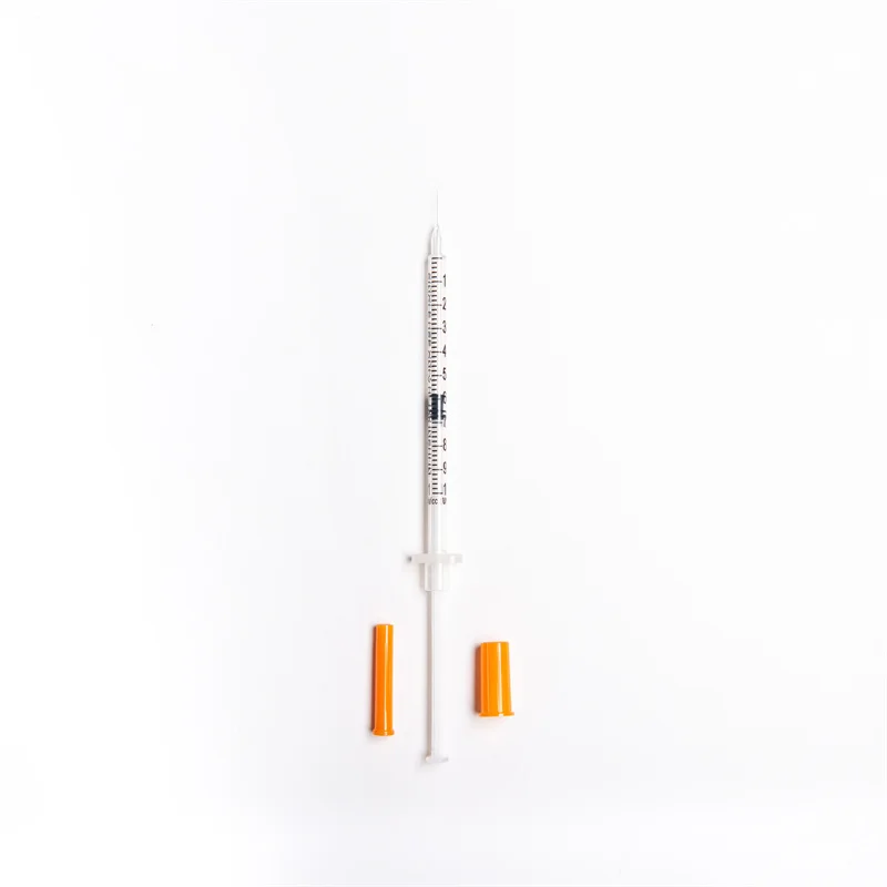 Disposable Insulin Syringe 1 ml 0.5ml 0.3ml Diabetic Insulin Syringe with Fixed Needle