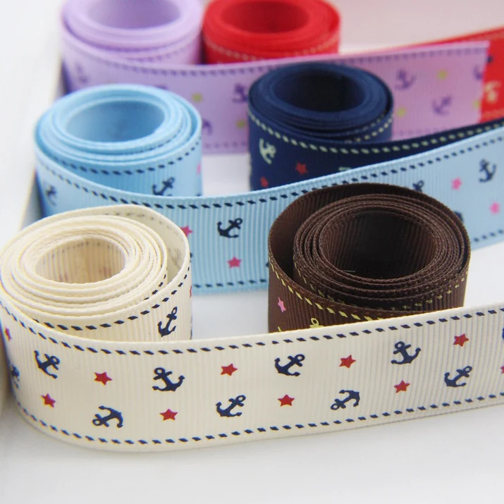 Deepeel AP3559 25mm DIY Accessories Gift Packaging Hair Printed Ribbon