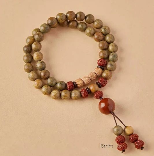 mylulu custom your design Vintage Natural 18 Bodhi Seed Bracelet Bangles Buddha Charm Bracelet Tibet Buddhist Prayer Wood Beads