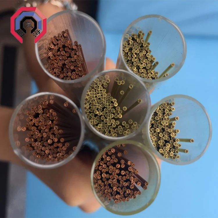 Медная/латунная двухканальная трубка электрода для сверлильного станка EDM