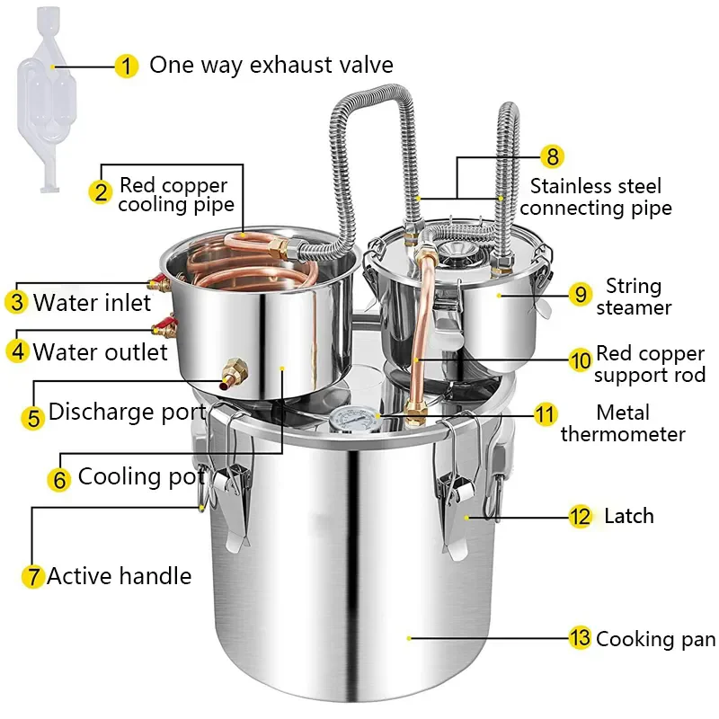 Home Brewing Machine Home Alcohol Distiller Equipment Alcohol Kit Home Small Household Distiller For Brewing Equipment