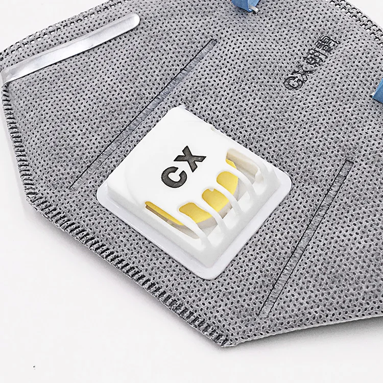 
Custom fold activated charcoal nonwoven gauze face masks of children 