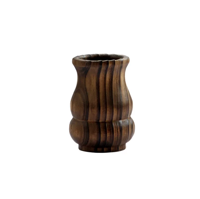 Деревянная ваза ручной работы в стиле