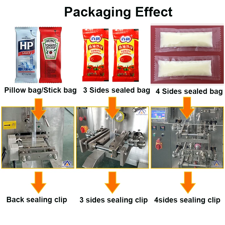 CE approved Automatic feeding Fruit Jam/Honey/Paste/Ketchup/Mayonnaise Chocolate Liquid Packing Fill And Seal Machine