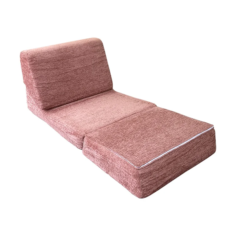 Modern Minimalist Single Person Fabric Bean Bag Sofa Hotel Folding Lounge Chair for Office Lunch Break